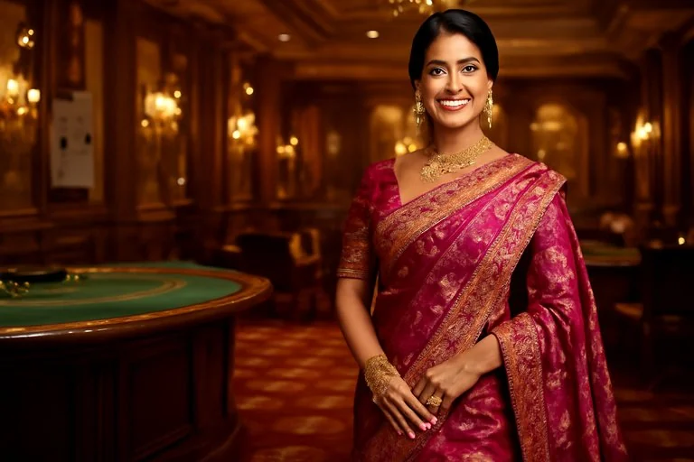 jitabet লাইভ টেবিলে ডিলারের ক্লোজ শট